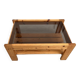 Table basse en pin des années 80