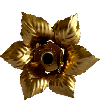 Applique fleur dorée