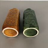 Set of two pottery fat lava vases jura "282-26" made by Scheurich, Germany 1970s