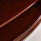 Jules Leleu cabinet in flame mahogany and nickel metal 1930