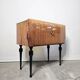 80s Italian Nightstand with Glass top