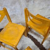 Set of 6 vintage sleigh chairs