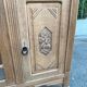 Vintage solid wood art deco 1940s display cabinet