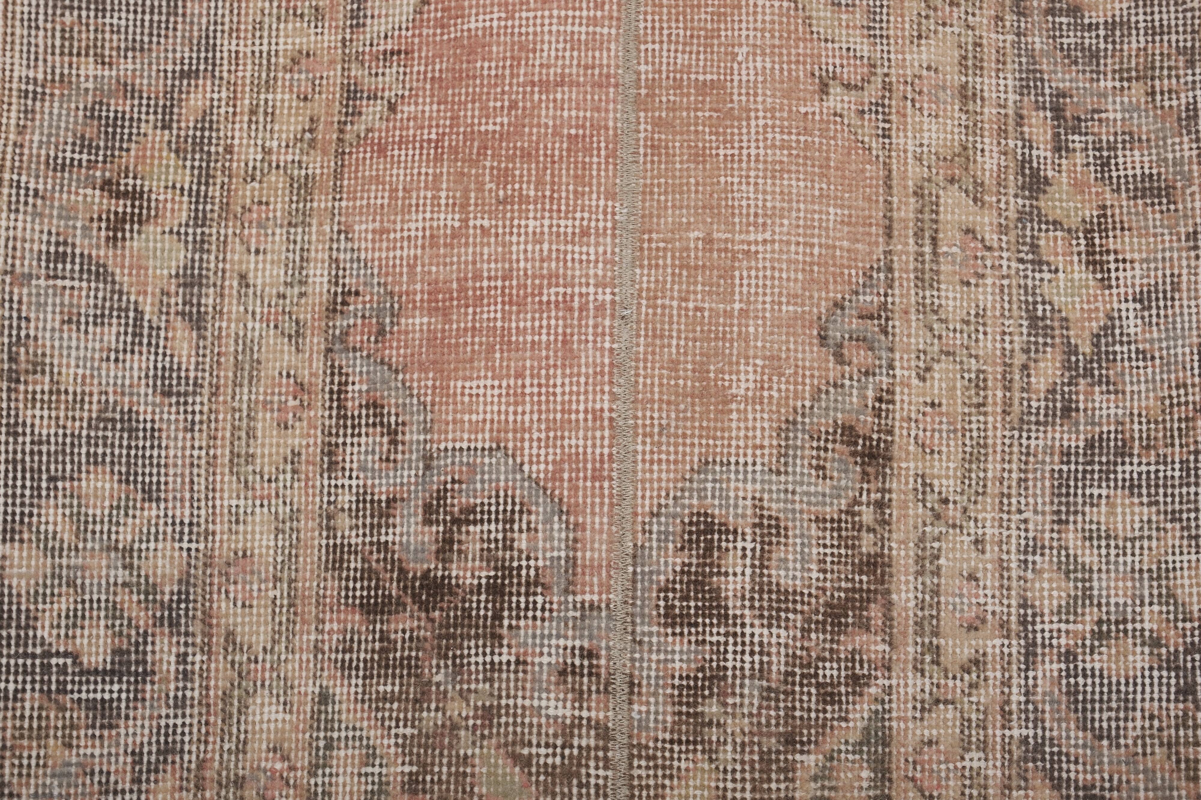 Vintage Turkish Oushak Rug Handwoven 67x692 cm