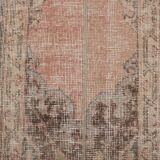 Vintage Turkish Oushak Rug Handwoven 67x692 cm