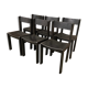 6 vintage chairs circa 1960 patinated black