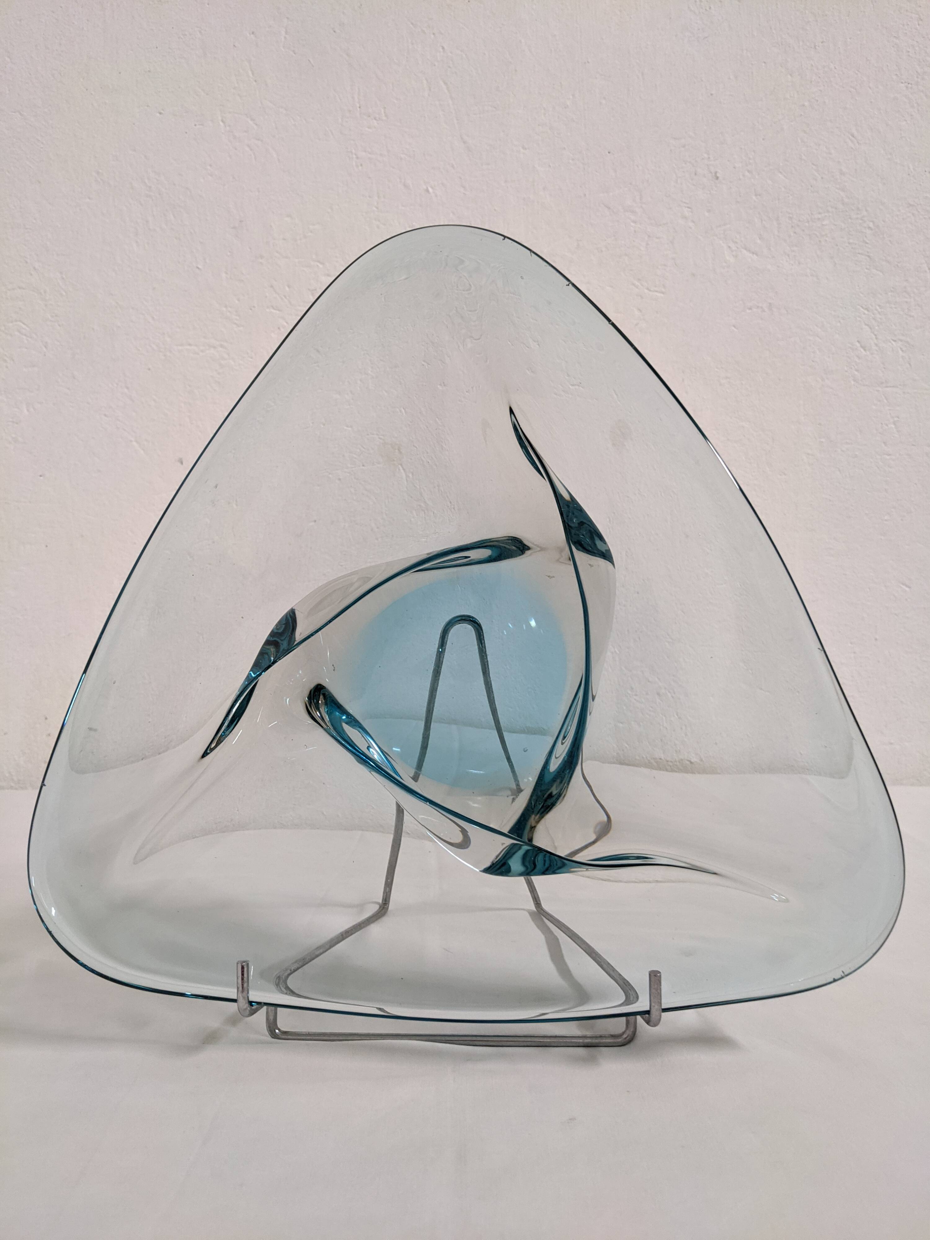 XL fruit bowl or pocket emptier in Murano glass, Italy circa 1970