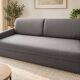 Grey 3-seater convertible sofa – very good condition