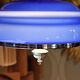 Vintage blue opalina lamp