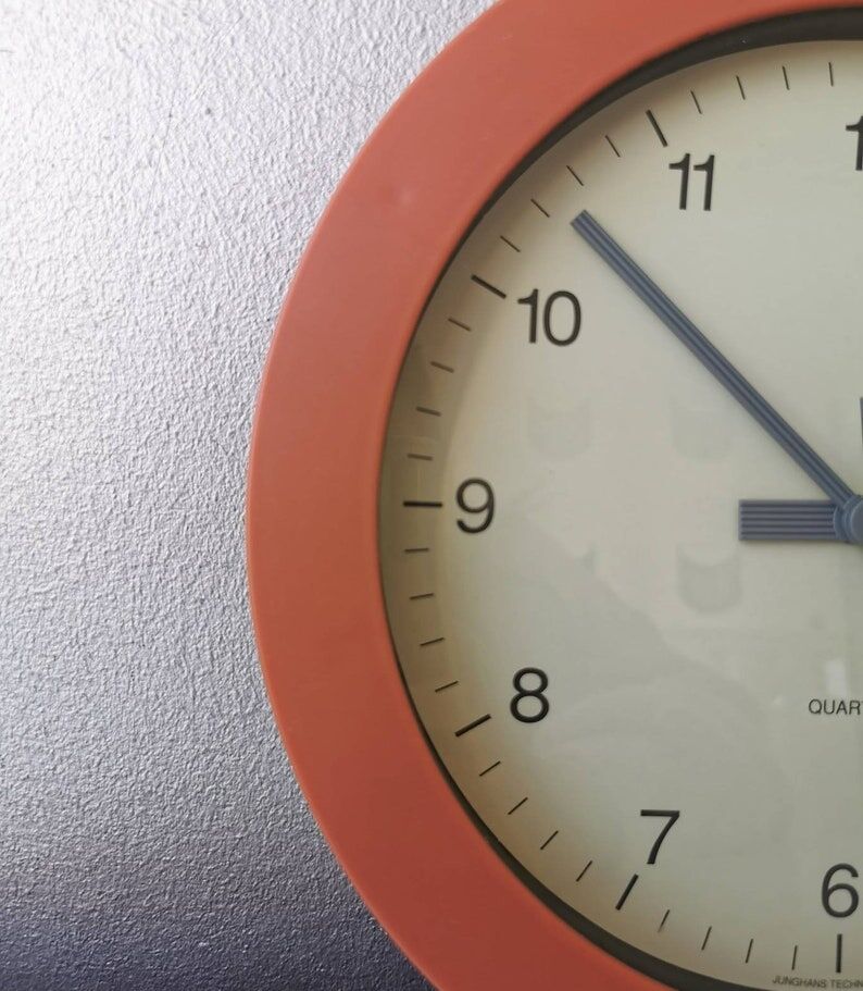 Vintage Junghans wall clock, 1980