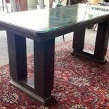 Glass top poker card game table