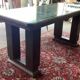 Table de jeu avec plateau en verre carte poker