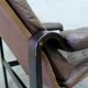 Fauteuil en cuir du milieu du siècle par Oy BJ Dahlqvist pour BD Furniture, années 1960