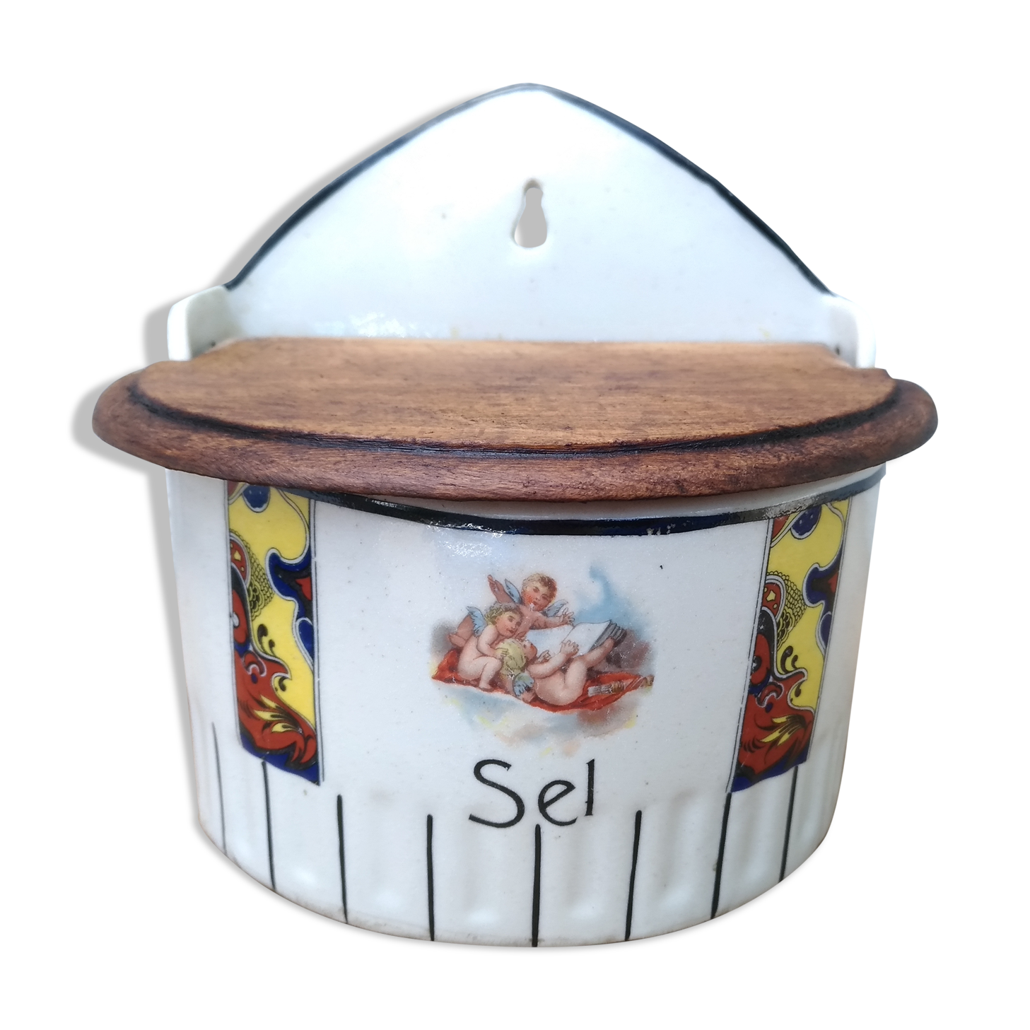 Porcelain salt box