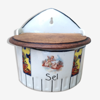 Porcelain salt box