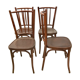 Set of 4 bistro chairs.