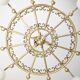 Decorative brass chandelier, 1980s