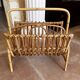 Rattan magazine rack