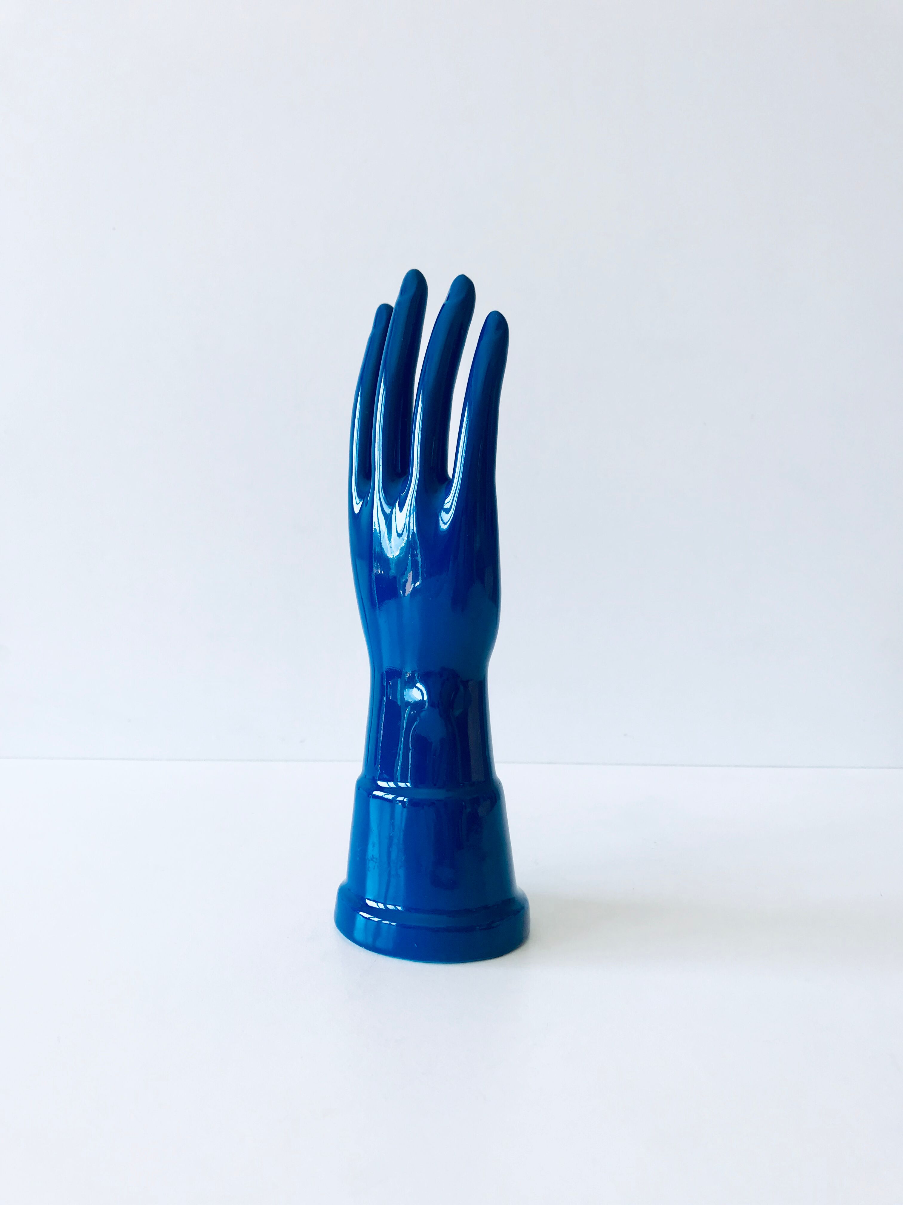 Ceramic blue hand