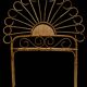 Bamboo and rattan headboard, handcrafted on the Côte d'Azur, 1960
