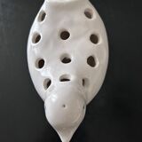 bird spades ceramic flower