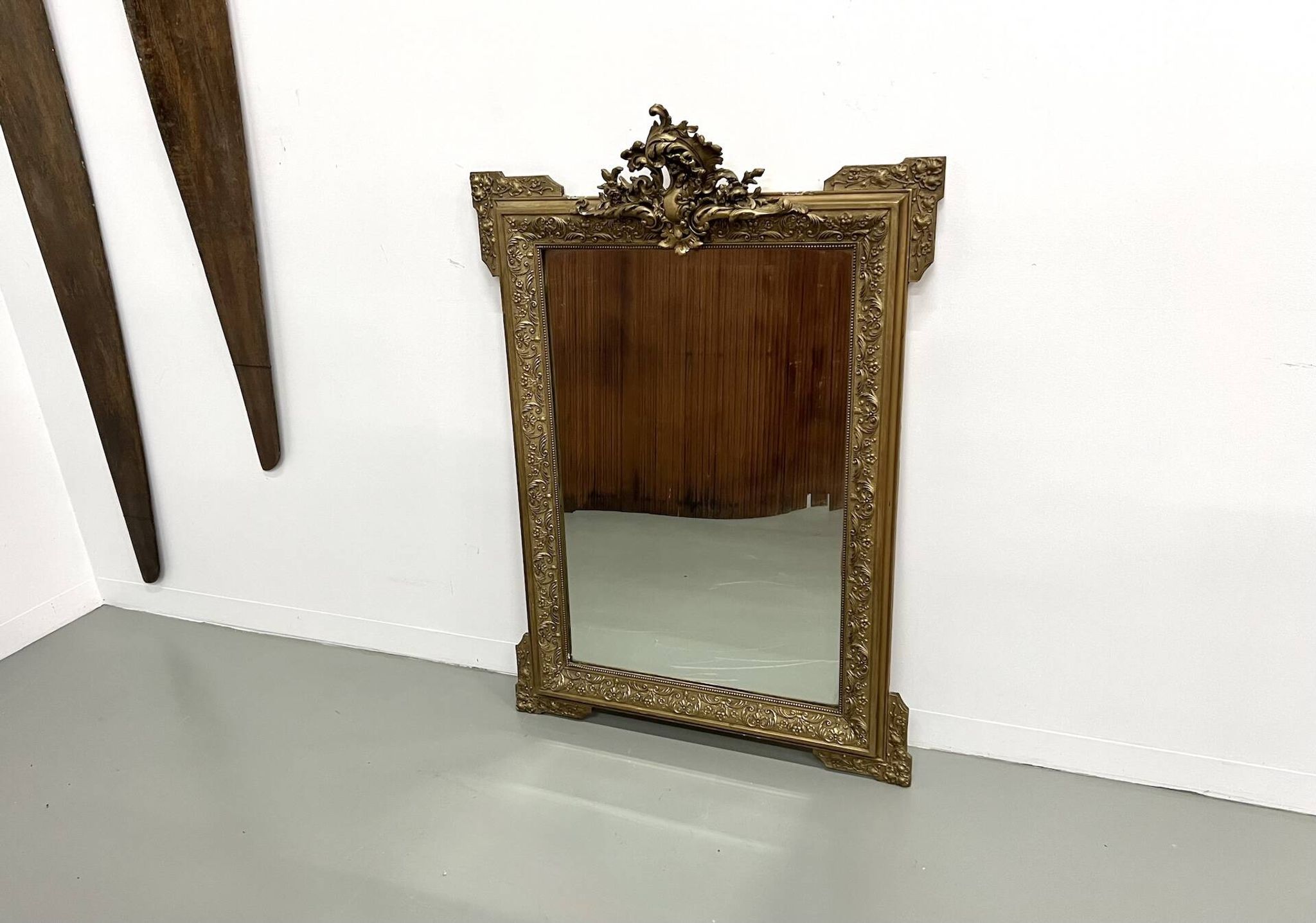 Napoleon III "rocaille" mercury mirror