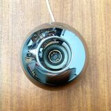 Chrome mushroom table or wall lamp in German mid-century space style by Klaus Hempel for Kaiser Leuchten, 1970s.