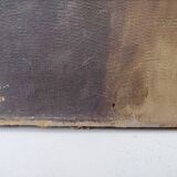 Portrait of grandfather, oil on canvas, L. Lambert, vintage