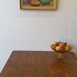 Peinture à l'huile vintage sur plaque "Nature morte".