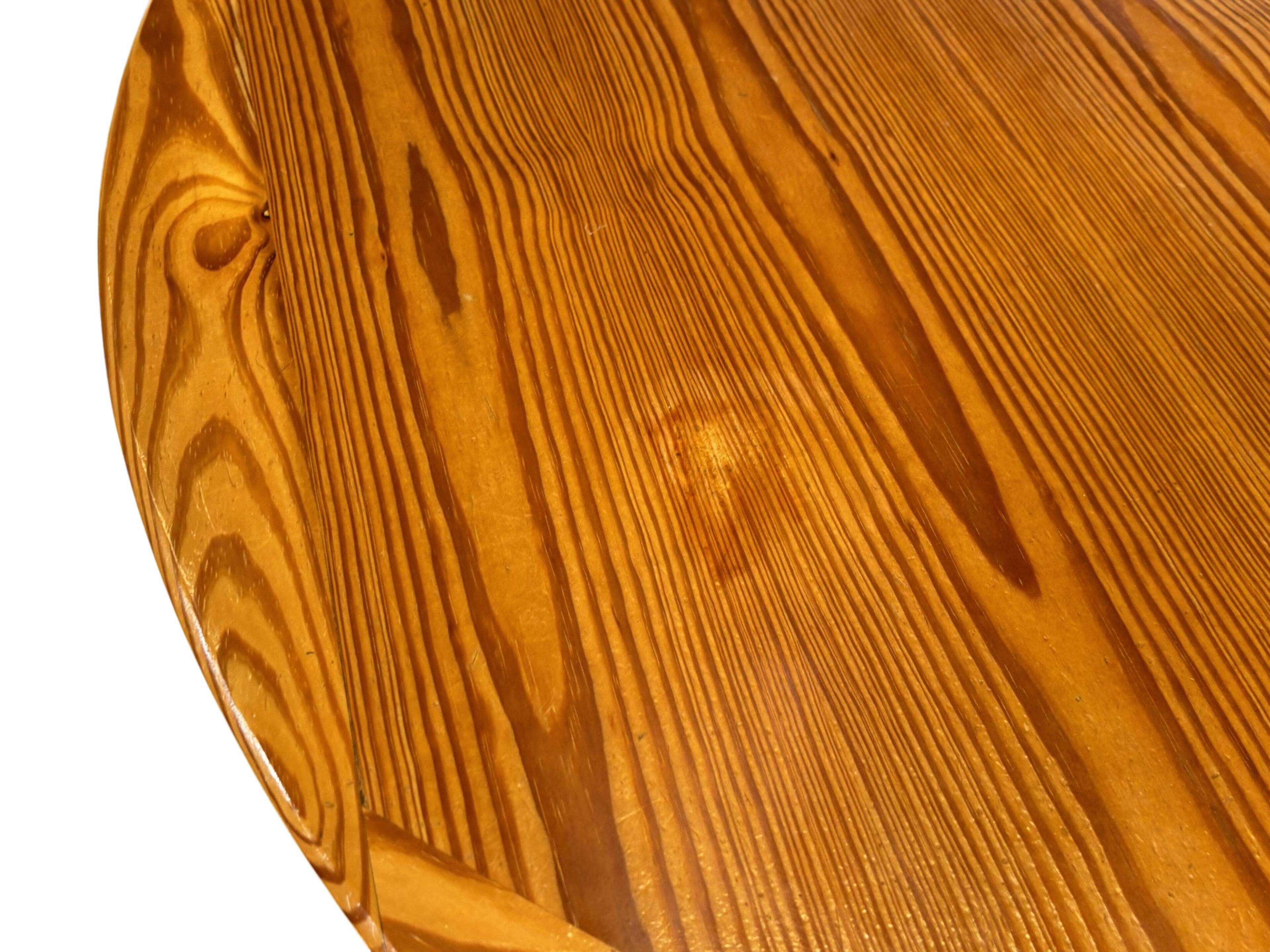 Vintage Design Pine Dining Table, Oval Table from the 1970s