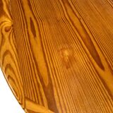 Vintage Design Pine Dining Table, Oval Table from the 1970s