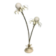 Two branch palm tree floor lamp 1970s italian hollywood regency brass