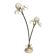 Two branch palm tree floor lamp 1970s italian hollywood regency brass