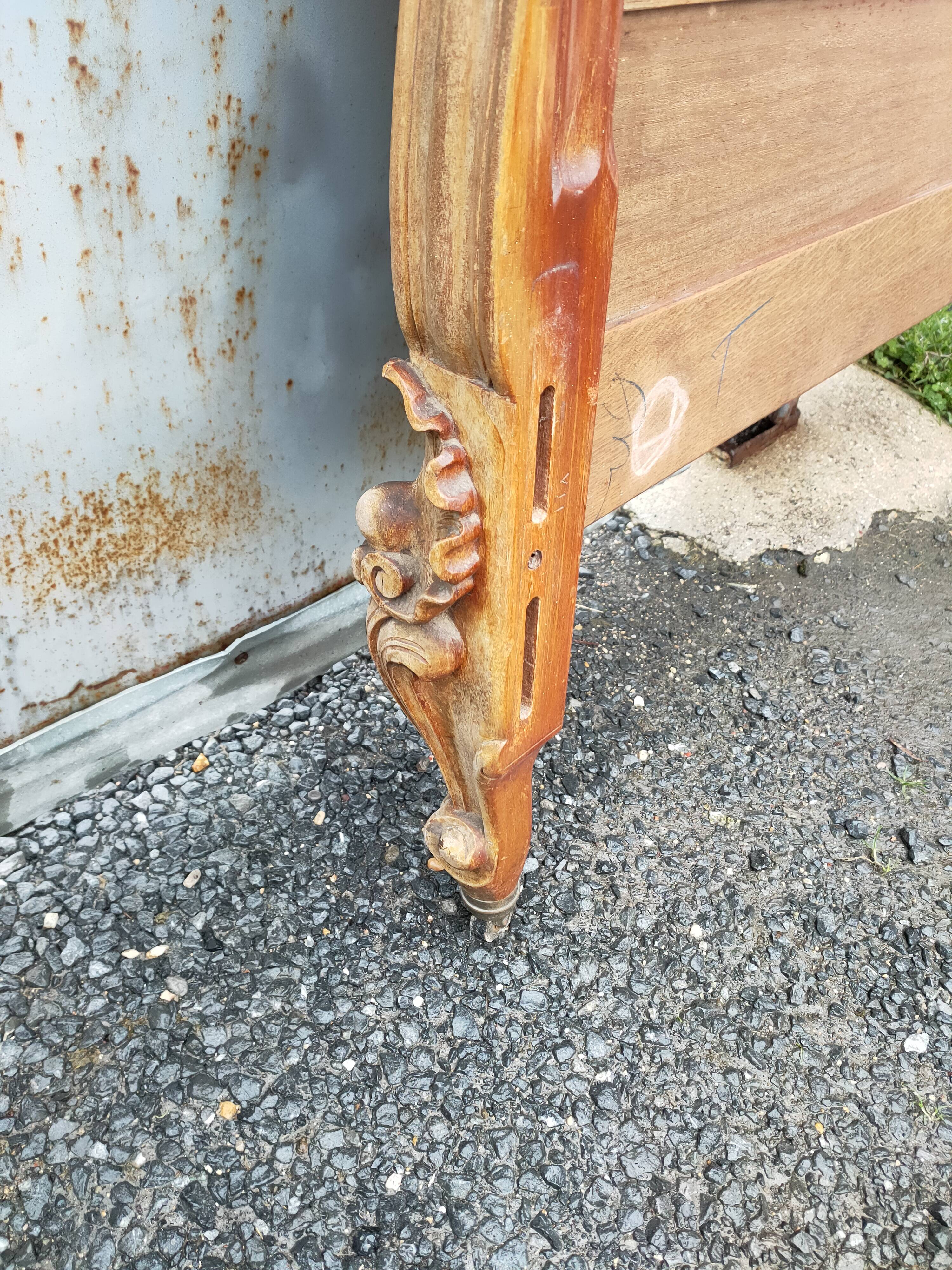 antique Louis XV style headboard