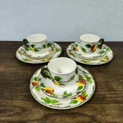 3 vintage breakfast cups Villeroy & Boch Ma Pomme