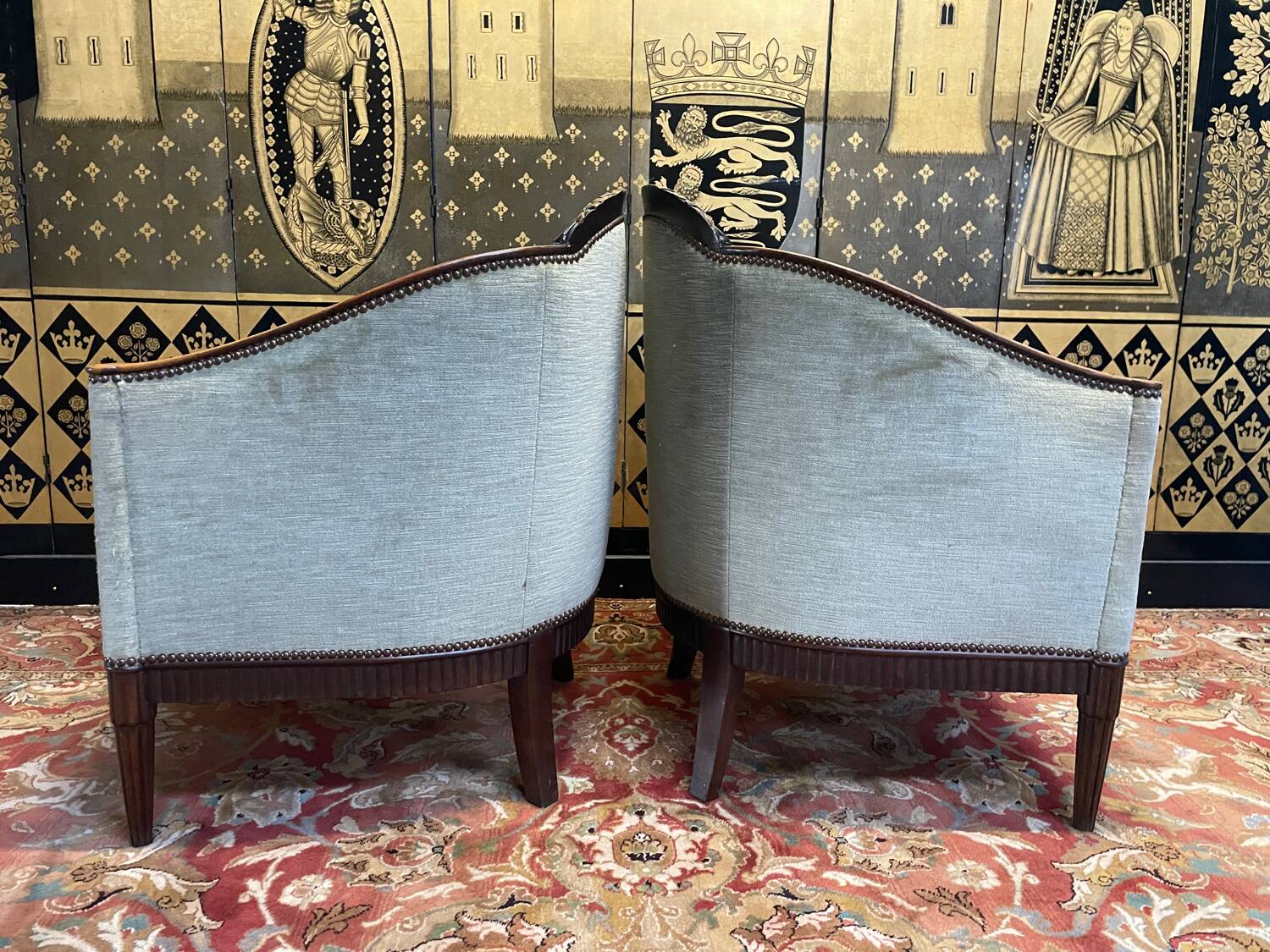 Salon époque Art Déco Canapé et Paire de fauteuils
