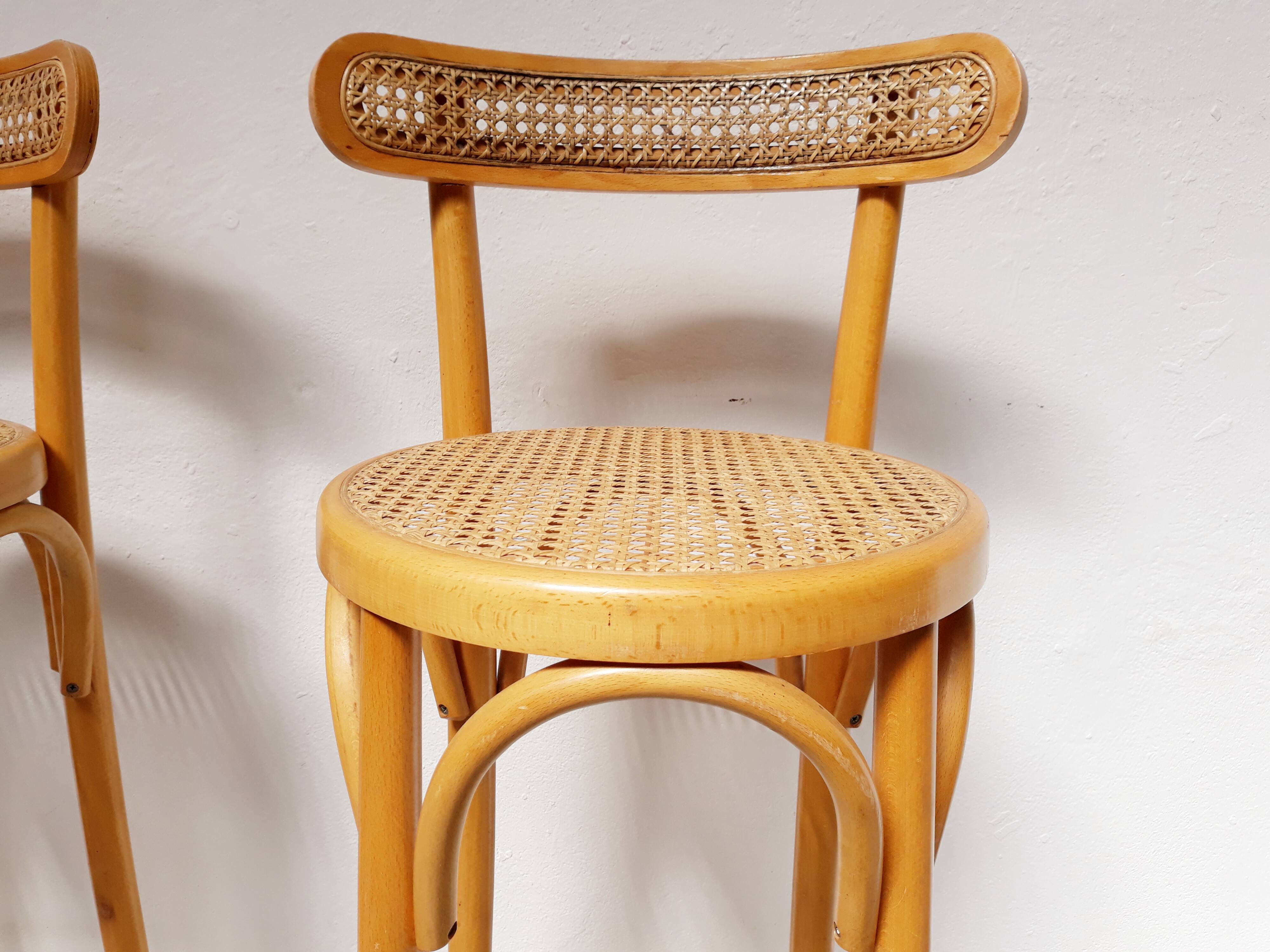 Pair of high chairs bistro stools