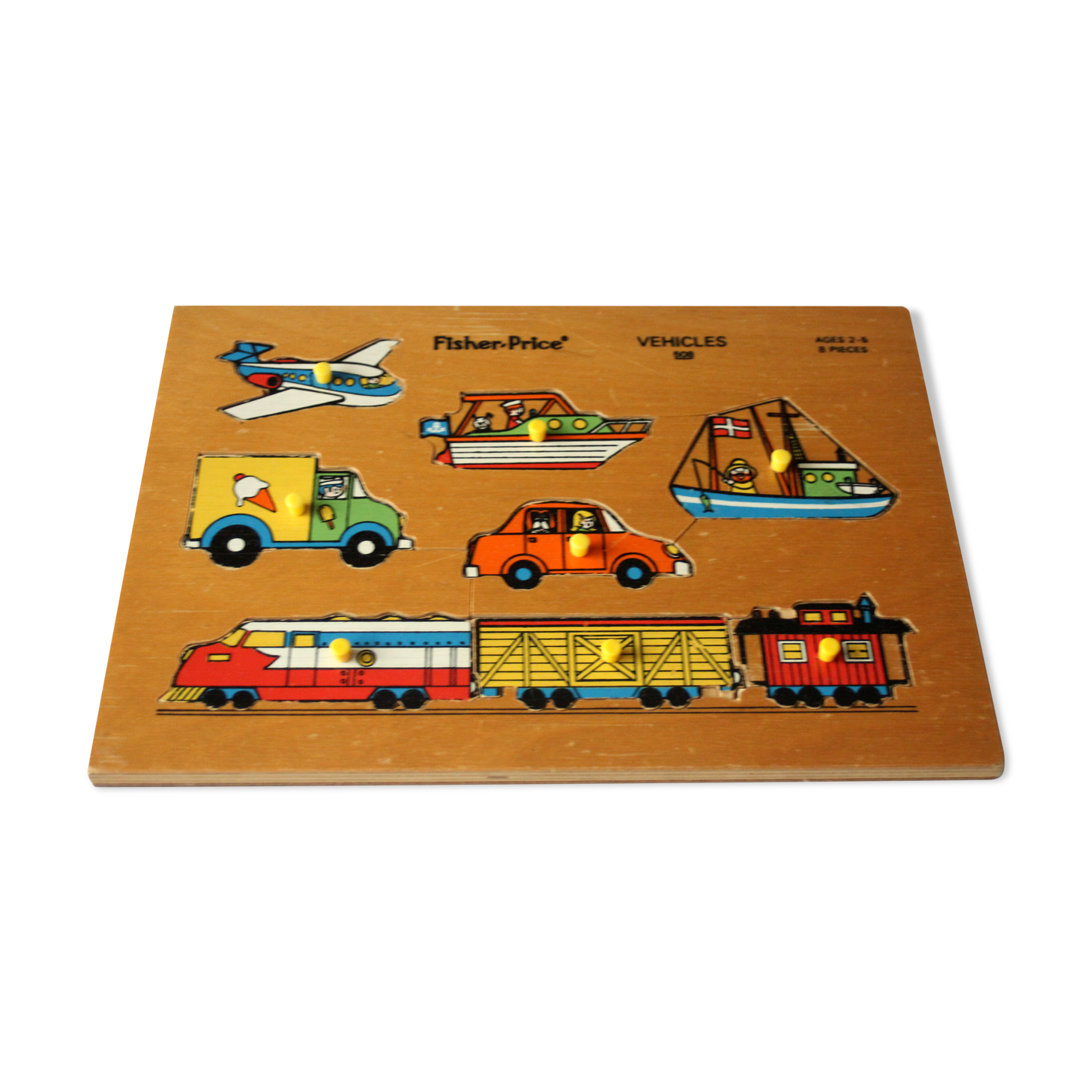 Puzzle wooden vehicles themed