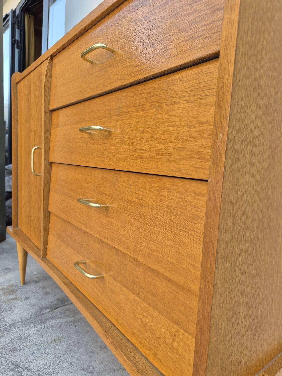Enfilade very commode vintage 1950s oak
