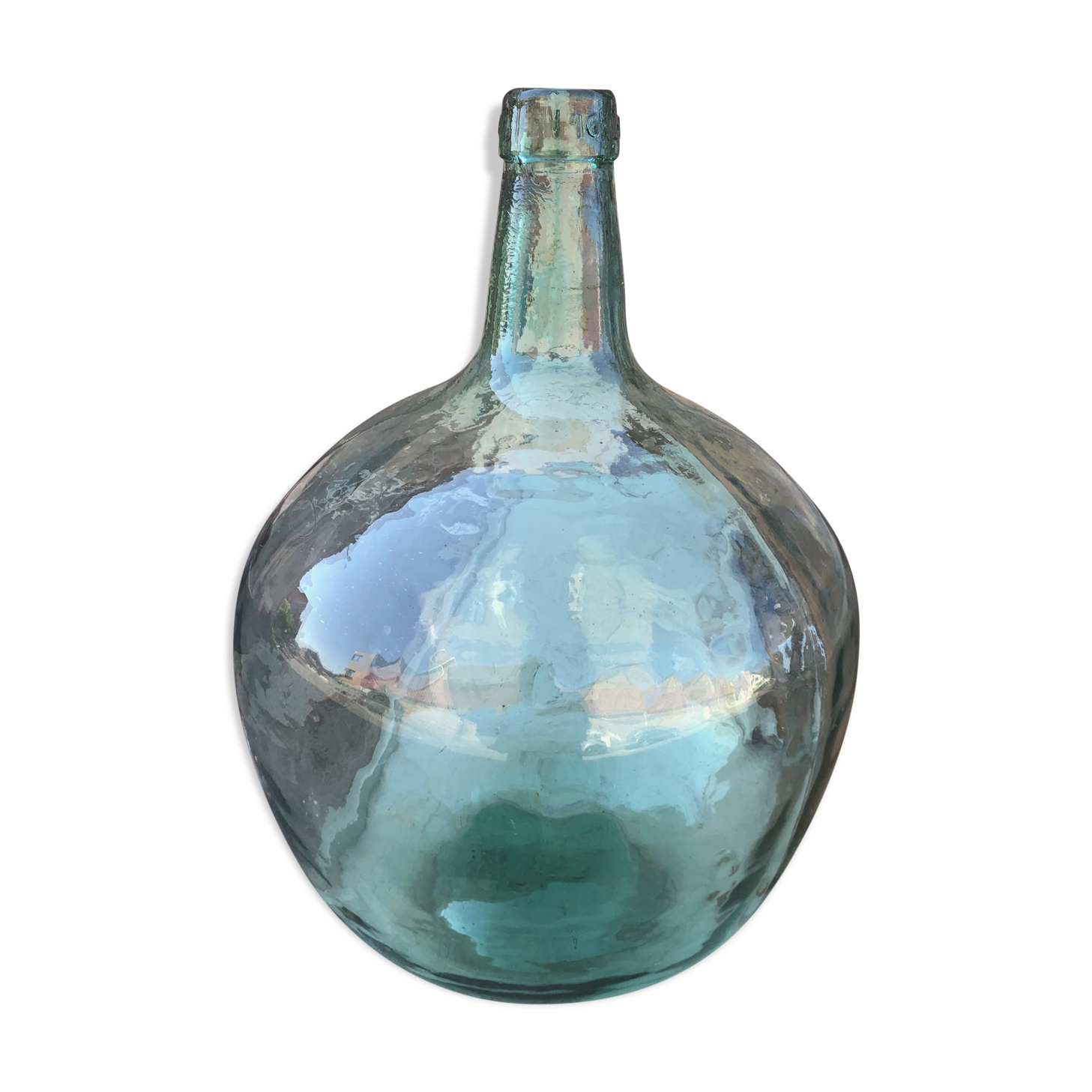 Vintage green demijohn 16 litres