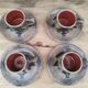4 tasses à café en grès, années 70