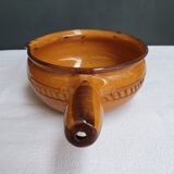 Ceramic enamel caquelon poelon Vallauris Vintage