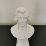Bust of Chopin in alabaster PAT