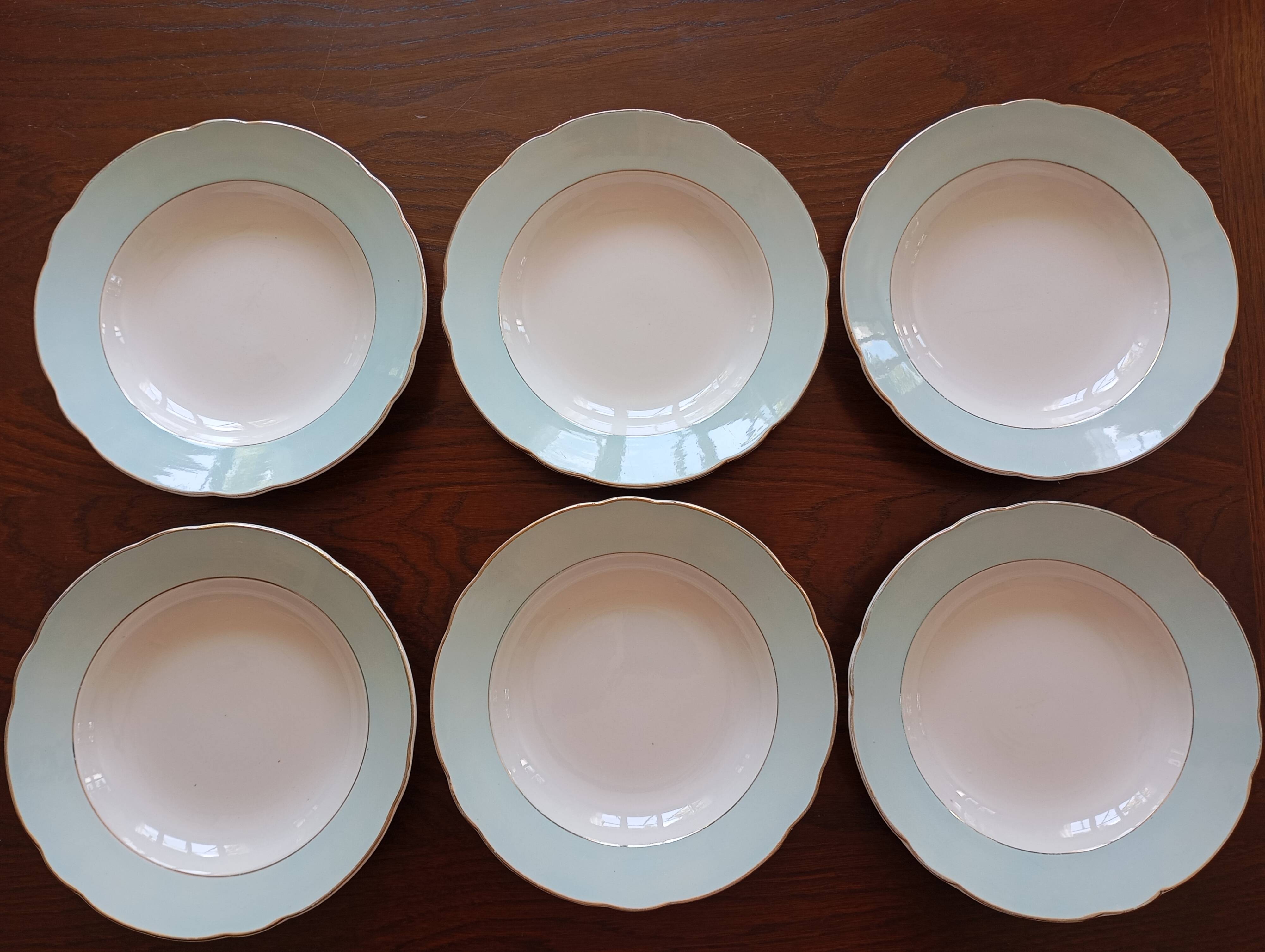 6 soup plates “Henri” Sarreguemines & Digoin