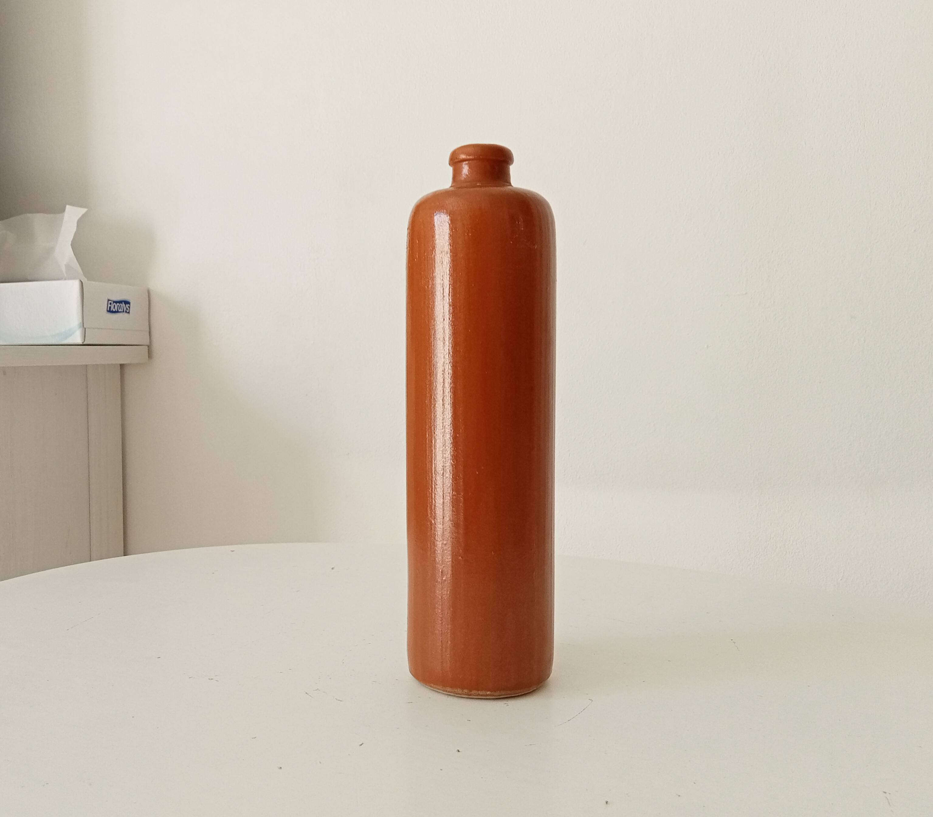 Antique glazed stoneware bottle