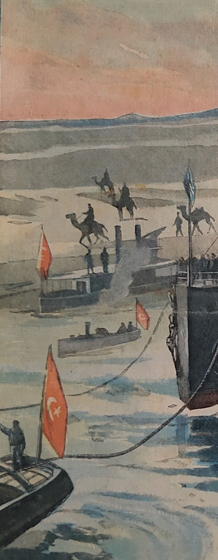 The Baltic squadron crosses the Suez Canal in 1904