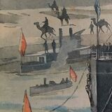 The Baltic squadron crosses the Suez Canal in 1904