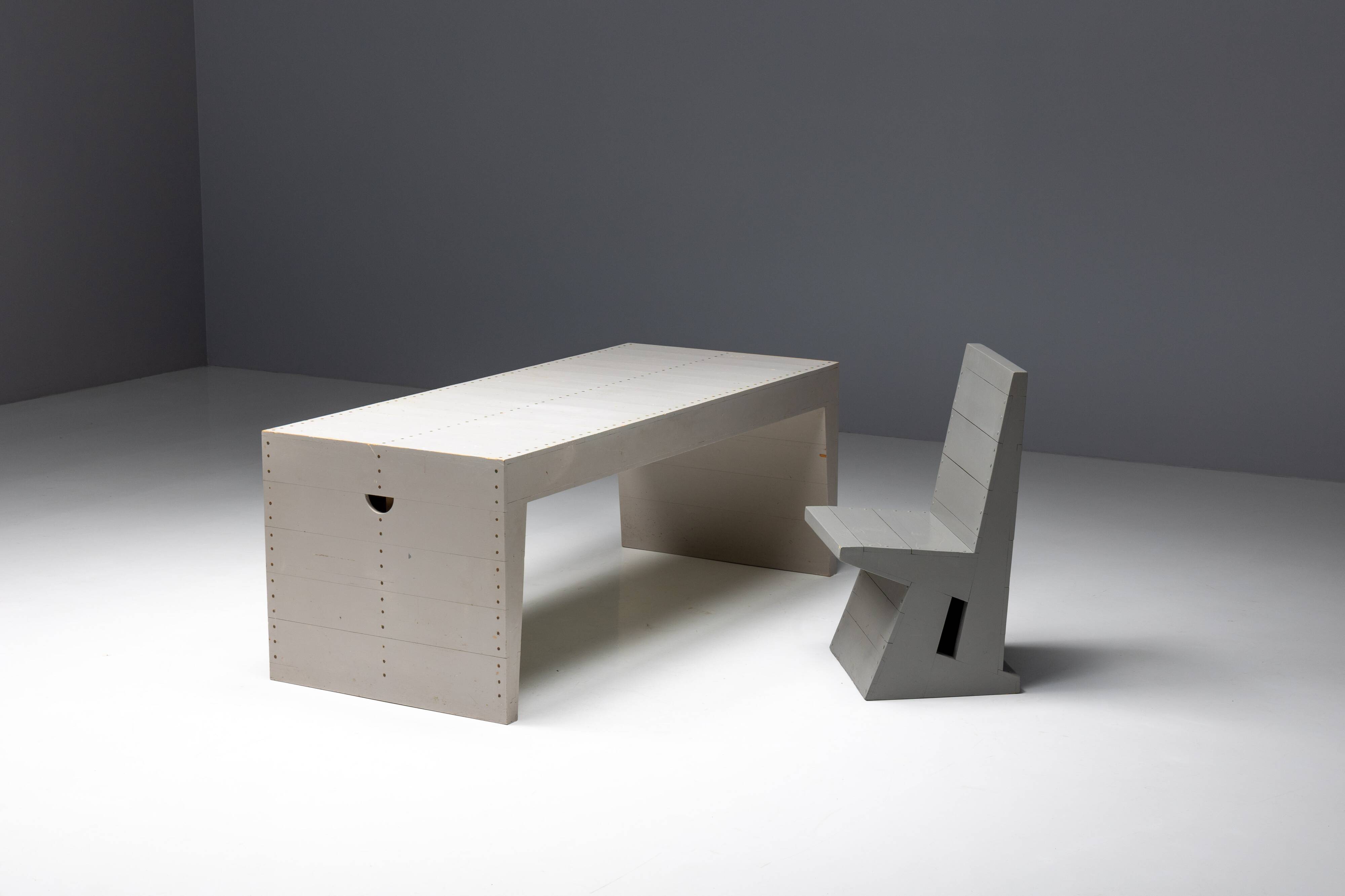 Bossche School Table by Dom Hans van der Laan & Jan de Jong, Netherlands, 1970s