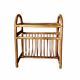 Vintage rattan and bamboo magazine rack