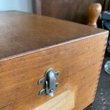 Set of 2 wooden plug boxes